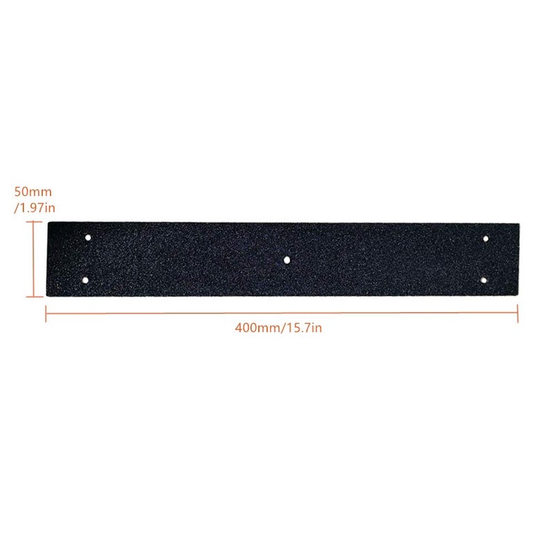 zosenda Non Slip Decking Strip, zosenda 5 Pcs 50mm x 400mm Anti-Slip Floor Decking Grip, Timber Wooden Stop Slipping Tape Black Safety Treads (Black) - Image 2